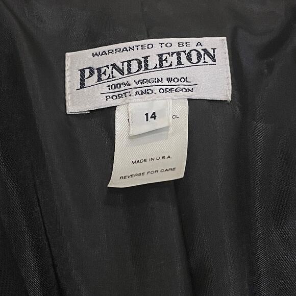 Vintage Pendleton Black Wool Suit Set 14/16 | Old Money Career Capsule NWOT - Picture 4 of 9